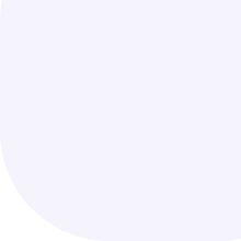 Abstract digital design featuring intersecting purple and blue curved shapes on a white background.